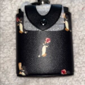 Coach 🆕 Flask penguin, print, and black leather Unused giftable